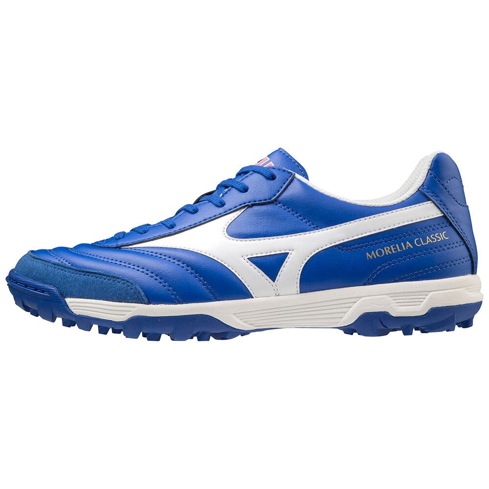 Zapatos De Futbol Mizuno Morelia Sala Classic TF Para Mujer Azules/Blancos 2136048-IA